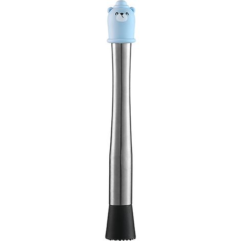 Pilon de cuisine/bar multifonctionnel, détachable, en acier inoxydable, avec poignée ergonomique, bleu. Accessoires de bar à domicile.-AquaForge