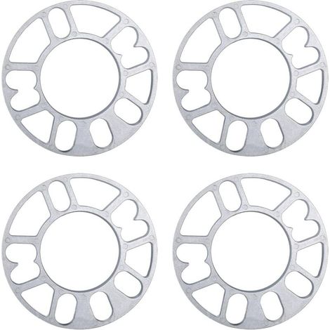 4 Stück Radabstandshalter aus Aluminiumlegierung, modifizierte verbreiterte Radnabengelenke, Radabstandshalter, 3 mm dicke Universal-Radabstandshalter