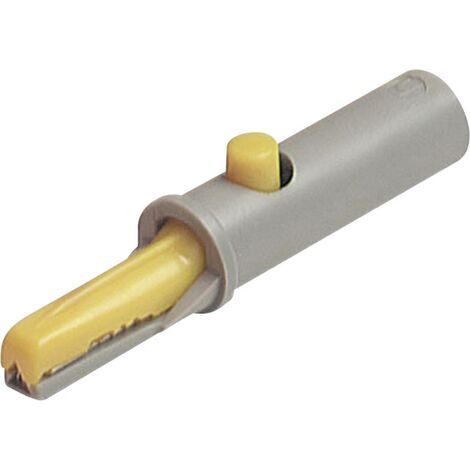 Pince crocodile 6 A jaune Hirschmann Test & Measurement 930126103 Plage de serrage max.: 6 mm Longue (1/5)