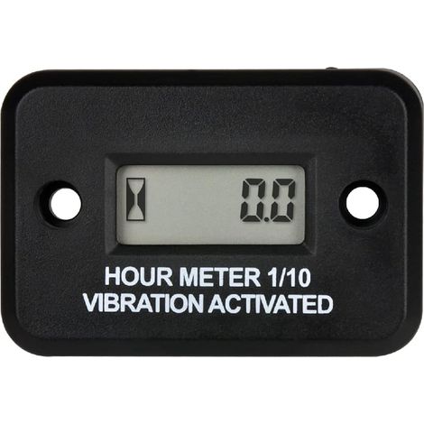 Compteur d’heures de vibration sans fil, rappel d’entretien, pour les équipements moteur, les générateurs, les tondeuses à gazon, les motos, les VTT, etc. (1/5)