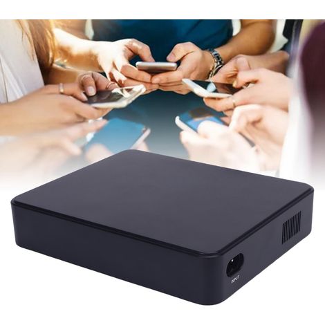 Mini onduleur avec 6 sorties/tension réglable, capacité de 10 400 mAh, PoE 15 V/24 V, sortie USB 5 V/9 V/12 V. Convient aux routeurs, caméras de sécurité, etc., 100-240 V, norme européenne. (1/5)