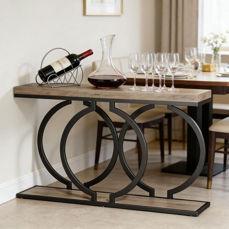 Table basse, table d'appoint en forme de O, table de couloir, console (table basse uniquement) (1/5)