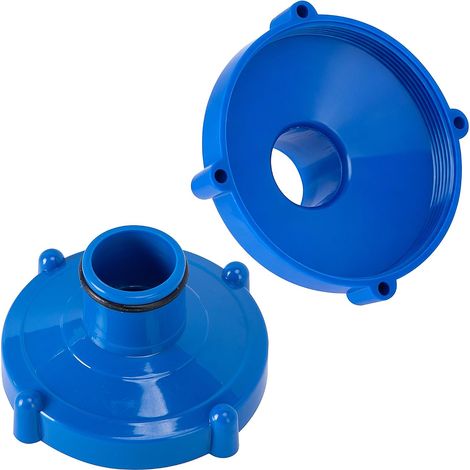 Adaptadores para manguera de aspiradora de piscina Intex (2 unidades) - Manguera azul, de 80 mm a 32 mm