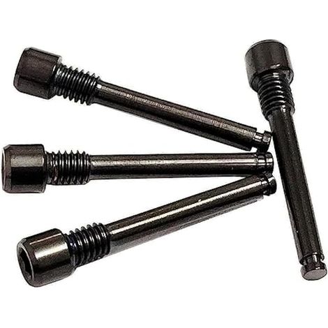 4x Vis titane M4x26mm pour plaquettes frein disque vélo, inserts filetés, étriers hydrauliques, axe de boulon plaquette frein disque (1/4)