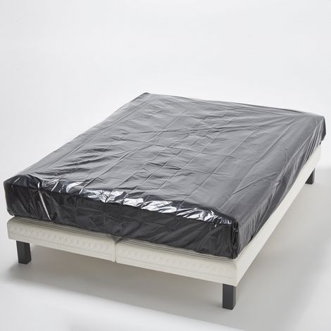 Mottez – Housse de protection pour matelas 2 personnes – Dimensions 200 x 180 x 20 cm – Épaisseur 45 microns – Matière PEBD 100% recyclé