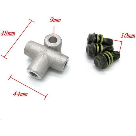 ATV ATV three-way oil pipe connector 10mm one-to-two brake oil pipe connector three-way fork interface (1/5)