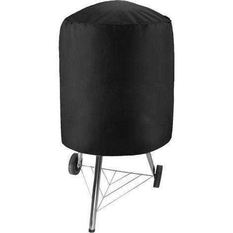 Telo di copertura per barbecue (nero), resistente ai raggi UV, impermeabile e a prova di umidità, per barbecue da giardino e da esterno, 77x58 cm. (1/4)