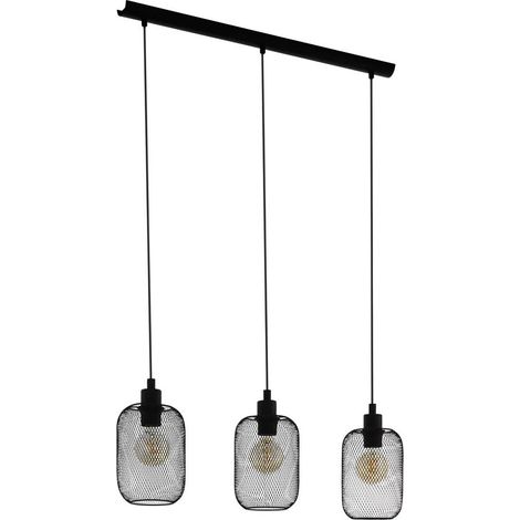 Eglo Wrington Lampadario a Sospensione, Nero (1/4)