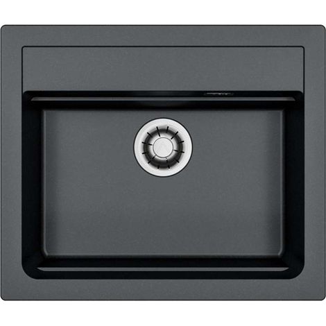 Alveus Atrox - Fregadero de granito 59x50 cm, cierre rápido, carbono 1149205 (1/2)