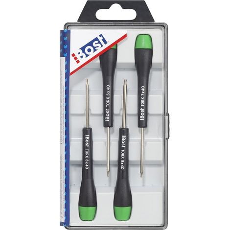 Juego de destornilladores BOST Micro Expert - 4 piezas TORX : T6 - T7 - T8 - T9 - 648910