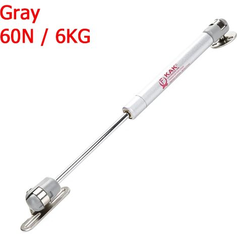 Charnières de meubles (gris, capacité de charge de 6 kg), vérins à gaz pour meubles, supports de levage pour portes de placards de cuisine (1/3)