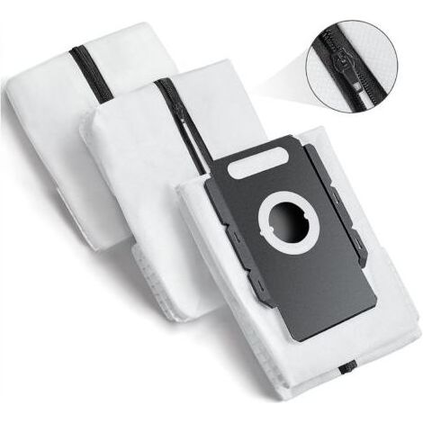 Wiederverwendbare Staubsaugerbeutel für iRobot i, S & J Serie, Ersatzbeutel für Roomba i1, i1+, i3, i3+, i4, i4+, i6, i6+, i7, i7+, j7, j7+, i8, i8+, S9, S9+ (3er-Pack) (1/5)