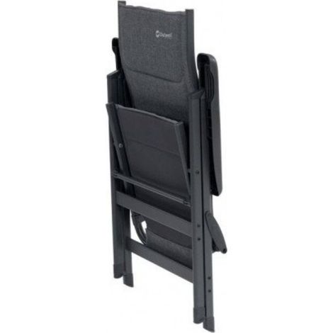 Silla de camping plegable Outwell Rosewood Lujosa comodidad 7 posiciones de reclinado Diseño de madera (1/3)