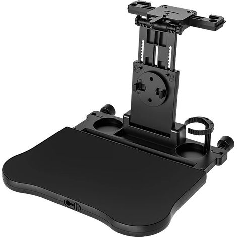 Escritorio plegable para coche, mesa de doble uso, ABS duradero, negro. (1/2)