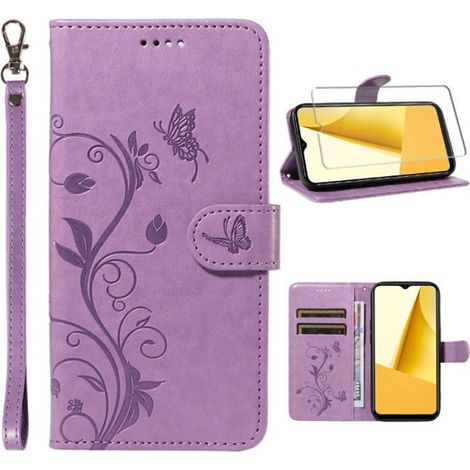 Coque - Étui Portefeuille Avec Fermeture Magnétique Et Support Intégré - Pour Smartphone 6,7 Pouces - Cuir Pu Et Doublure Tpu - 1 Pièce (1/5)