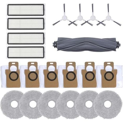 Brosse Latérale - Filtre Hepa - Serpillière - Sac À Poussière - Pour Robot Aspirateur Dreame L10S Ultra - Lot De 23 Pièces (1/5)
