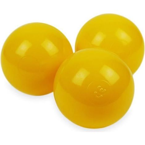 Balles Plastique - Diamètre 7 cm - Pour Piscine Sèche Parc Bébé Jeu Intérieur Extérieur - Lot de 50 Pièces Jaune
