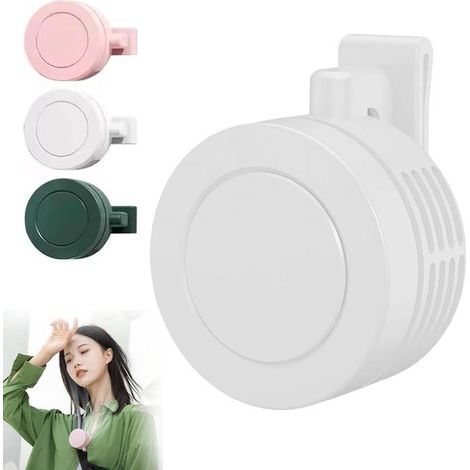 Mini ventilatore a clip，ricaricabile tramite USB，ruotabile a 360°，3 velocità regolabili，design a sospensione (1/5)