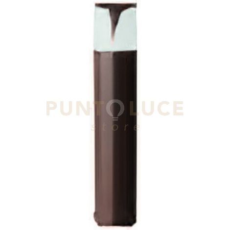 GES2011- PALETTO H.50CM 1 LUCE ATTACCO E27 IP44 IN ALLUMINIO MARRONE