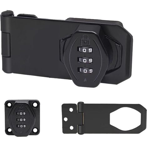Serrure à combinaison mécanique avec verrou de sécurité. Serrure à rotation sans clé pour armoires. Serrure à code.