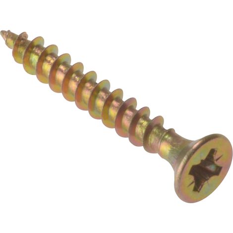 ForgeFix MPS3517Y Multi-Purpose Pozi Compatible Screw CSK ST ZYP 3.5 x 17mm Box 200 FORMPS3517Y