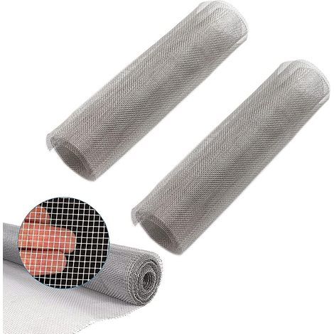 Set mit 2 Edelstahl-304-Metallgewebefiltern, hitzebeständig, Garten- und Küchenfilter, 120 x 30 cm (1/5)