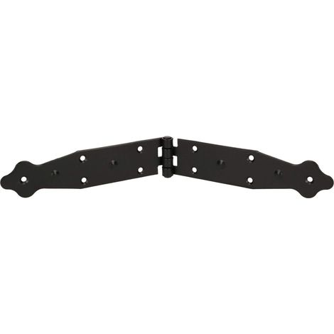 KOTARBAU Charnière de caisson - 290 x 35 mm - Revêtement par poudre - Noir