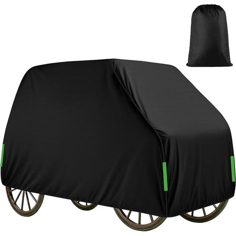 Bâche de Protection pour remorque de Cheval - Oxford 420D Avec sangle coupe-vent et bandes réfléchissantes - Protection complète contre neige, pluie, poussière, UV (1/5)