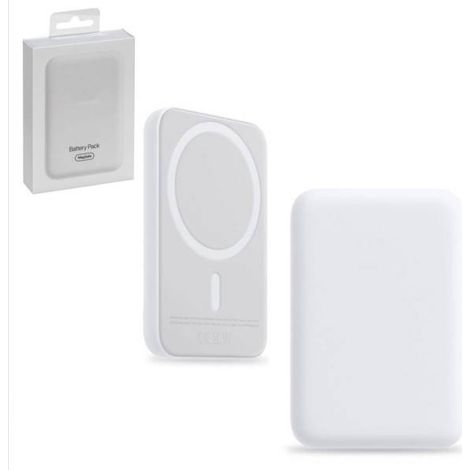 Trade Shop Traesio – Batterie MagSafe pour iPhone 12/13/14 – Charge sans fil 20W – Capacité jusqu'à 70% – Design compact et léger (1/2)