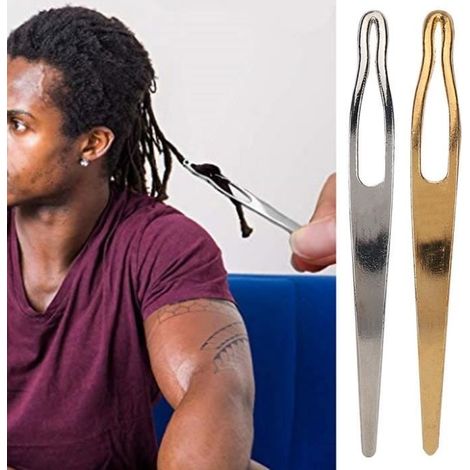 PAR 2pcs Aiguille Crochet Dreadlocks pour Tresses de Cheveux Outil de Cheveux (1/4)