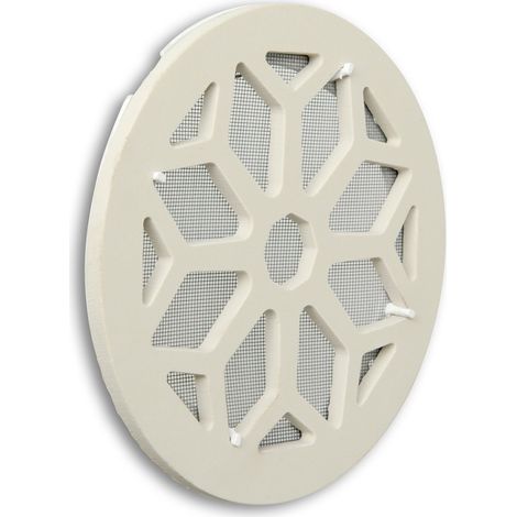 La Ventilazione CERGRSBIX Griglia di Ventilazione in Ceramica Gres, Bianco, diametro 200 mm (1/4)