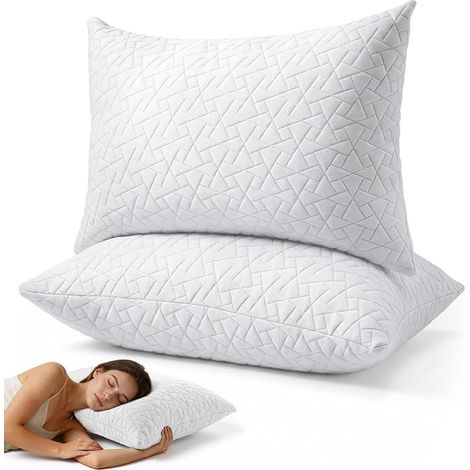 Hauteur Ajustable Memoire Forme Oreiller Rafraichissant 51x76cm (1/3)