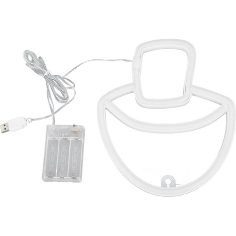 Lumière LED néon champignon, enseigne lumineuse mignonne en forme de champignon pour décorer salon, chambre d'enfant, bar ou salle de jeux. Alimentation par batterie USB. (1/5)