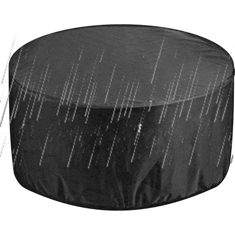 Housse de protection pour mobilier de jardin 185 x 110 cm, imperméable et résistante, pour table de jardin ronde, mobilier d'extérieur et de terrasse, protection anti-UV et anti-poussière pour chaises (1/4)