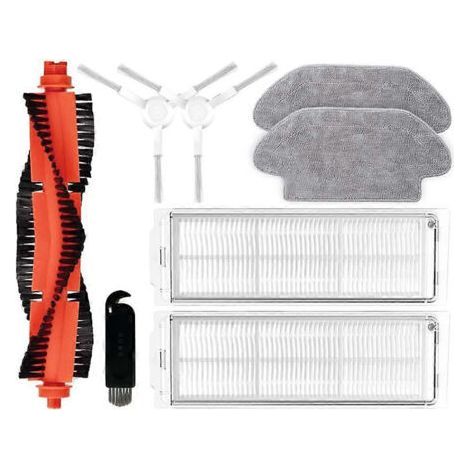 LAN Ersatzteile für Xiaomi Mop 2S / Mop P / XMSTJQR2S / STYTJ02YM Saugroboter: Hauptseitenbürste, HEPA-Filter und Wischmopp. (1/5)