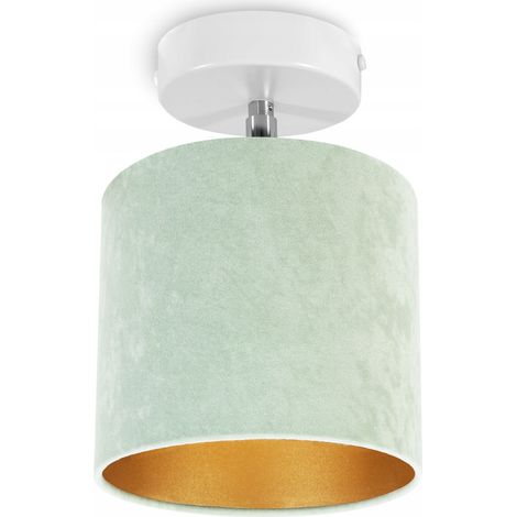 DECKENHÄNGELAMPE, WANDLEUCHTE, GOLDENER SAMT (1/5)