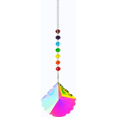 Pendentif En Cristal - Prisme Arc-En-Ciel Taillé - Pour Lustre Et Décoration De Fenêtre - Lot De 1 (1/5)