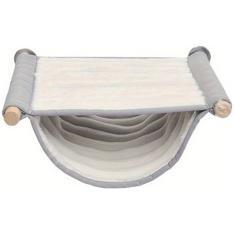 Cesta para gatos con forma de casita de oso (30×28×27cm) – Nido suave y cálido con forma de casita para gatos y perros pequeños, marrón/beige (1/5)