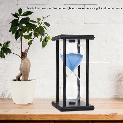 30-Minuten-Sanduhr aus Holz, dekorative Uhr für Zuhause oder Büro, elegantes Geschenk, Vintage-Regalaccessoire (1/5)