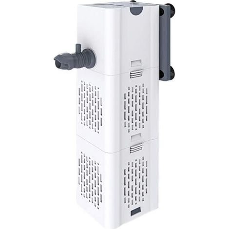 Filtre Intérieur Aquarium 80-250L,15W Débit de 1000L/H, Filtre Interne Pompe Filtre avec Éponges Filtrantes [Classe énergétique E]