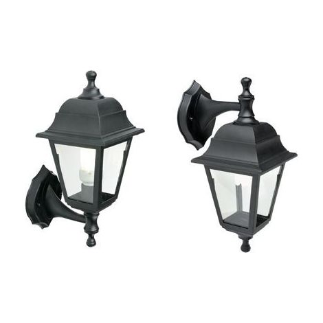 Applique Up & Down E27 In Resina linea devil nero (1/2)