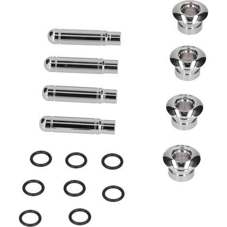 Lot de 8 goupilles de verrouillage de portière avec cache, en ABS chromé, de rechange pour Chevrolet TRAX/Cruze/Malibu (1/5)