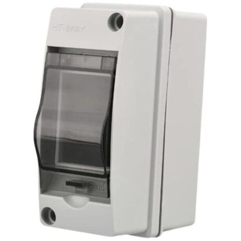 Coffret électrique étanche IP65 – 2 modules – Boîtier de protection ABS pour extérieur – Installation murale – Résistant aux chocs et à la chaleur-Muntra (1/5)