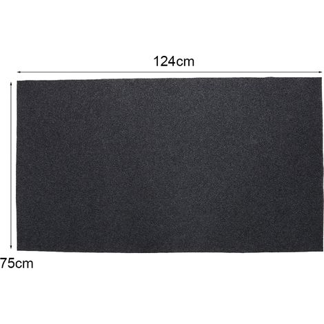 Tapis de protection ignifugé et résistant à la chaleur pour barbecue à gaz, idéal pour protéger le sol de votre jardin. (1/5)