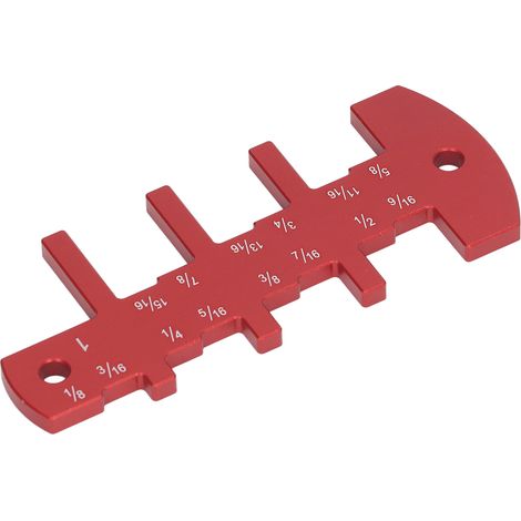 Stufentiefenmesser für Tischkreissäge und Oberfräse, Zoll, Aluminiumlegierung, Sägeblatthöheneinstellung, Holzbearbeitungswerkzeug (1/5)