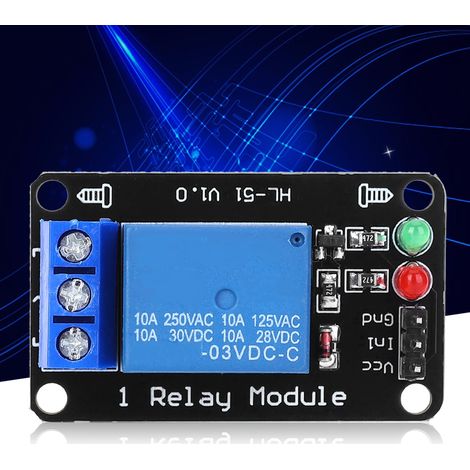 1 module relais, accessoire de commande électronique, sans optocoupleur, carte noire 3,3 V (1/5)
