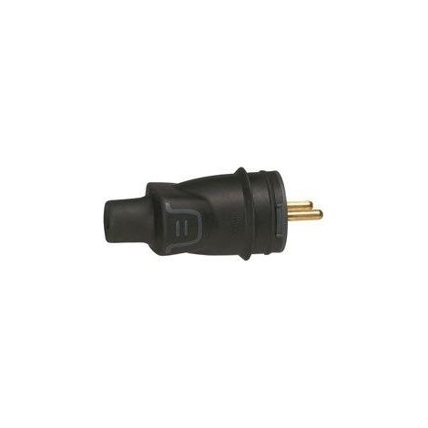 Legrand Enchufe de Goma Negro 2P+T IP44 10-16A