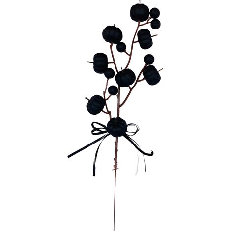 Künstliche Kürbiszweige, Herbstdeko, Thanksgiving-Dekoration, weicher Schaumstoff, 33 cm lang, Typ C (1/2)