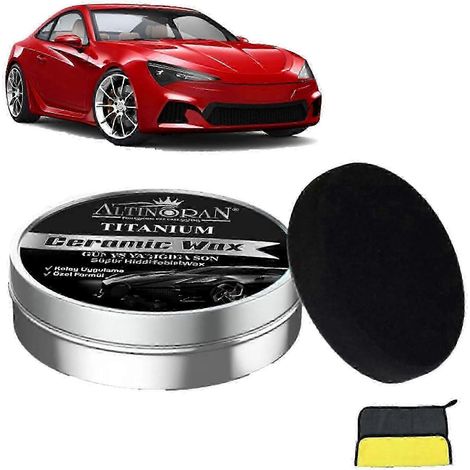 Cire céramique au titane, cire céramique pour l'entretien et la réparation des rayures automobiles, pâte de polissage pour la peinture de votre véhicule, protection longue durée (1/4)