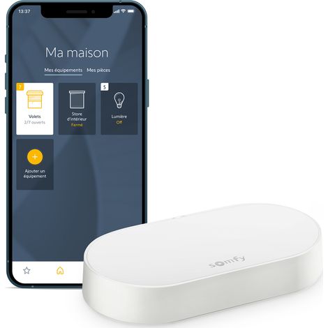 SOMFY 1870755 - Kit de connectivité - Pilotez les moteurs et l'éclairage SOMFY par smartphone